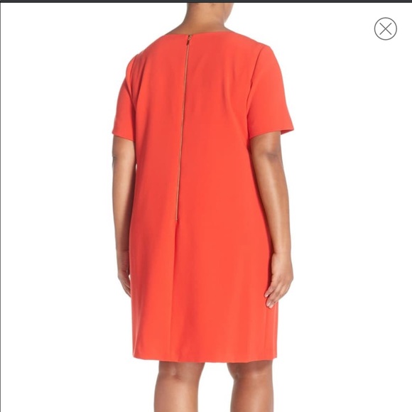 Tahari Orange Dress with Cutout - Picture 2 of 9